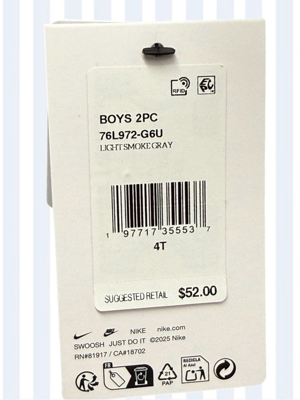Nike Boys Teal Short-Sleeve Polo with Black Swoosh - Picture 2 of 3